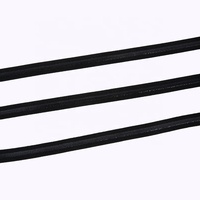 Bande élastique antidérapante en silicone noir et blanc pour vêtements, chaussettes, motif chevrons, sangle d'épaule en caoutchouc de 3 mm
