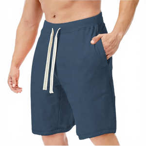 <b>Men's</b> Woven 100% Polyester Anti-Wrinkle Breathable Mid Waist Quick-Drying Eco-Friendly Single-Layer Board <b>Shorts</b> Solid Color - Product Image 4