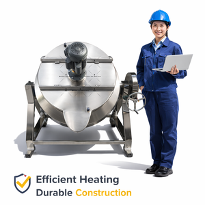 Electric Steam Heating Tilting Cooking Pot for Meat Rice Jacketed <b>Kettle</b> - Product Image 6