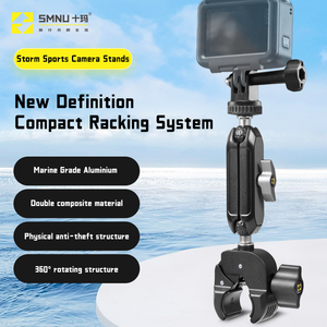 Support de guidon de moto SMNU Storm Series en alliage d'aluminium pour caméra, photographie, selfie stick, super pince pour vélo - Product Image 2
