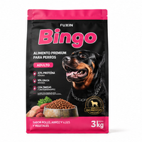Sacs d'emballage alimentaire en film polyester refermable à fermeture éclair, durables, en plastique, pour chiens et chats