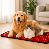 Tapis de thérapie LED portable personnalisable pour animaux de compagnie, soulagement de la douleur pour le corps, les mains, les pieds, la tête - Coussin lumineux infrarouge rouge 28W, usine OEM ODM