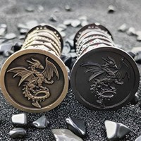 En stock, expédition rapide, tour du dragon en relief, dés du mdn en métal pour joueur de jeu RPG