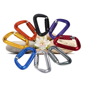 Mosquetón de correa de perro de bloqueo automático de aluminio 12kn para Camping y Clips de mosquetón de rana un producto premium en la categoría de ganchos - Product Image 5