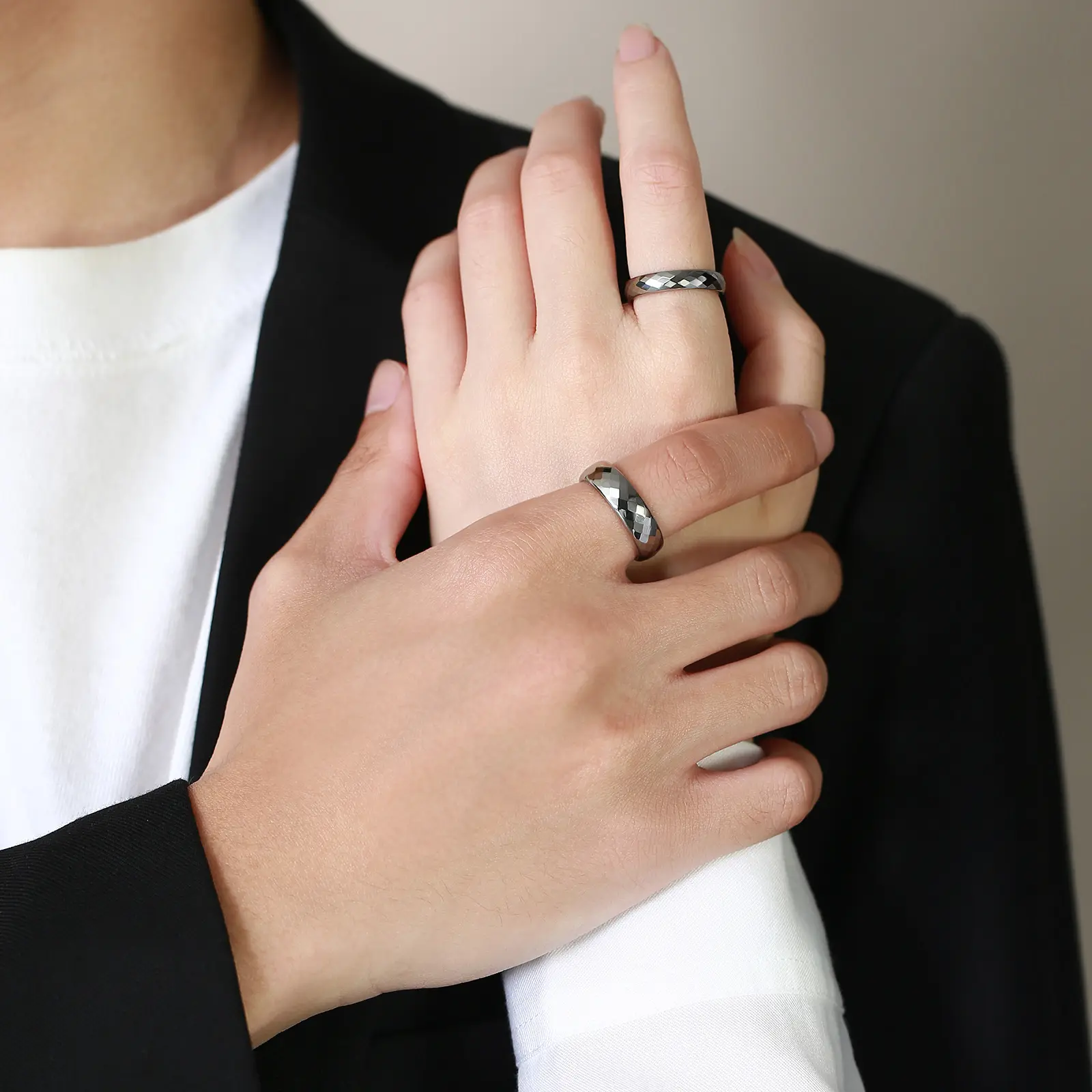 Poya в наличии высокополированное свадебное кольцо для пары 4 мм 6 мм ювелирные изделия обручальное кольцо серебряное золото вольфрамовое Карбидное кольцо для мужчин и женщин