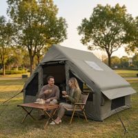 Tente gonflable d'extérieur à prix d'usine, tente de pique-nique pliable, hébergement familial en plein air, tente de camping gonflable imperméable