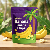 Kemasan Pouch Berdiri Khusus Kelapa, Buah Kering, Keripik Mangga Pisang, Makanan Ringan, Aluminium Foil Food Grade dengan Zipper