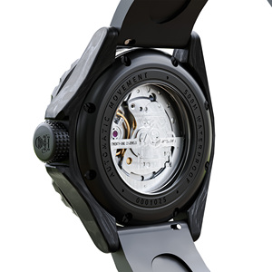 Men Forged Carbon Fiber Diving <b>Watch</b> 500M Water Resistant Swiss BGW9 Blue Luminous Gradient <b>Spark</b> Texture Dial Fluororubber Stra - Product Image 2
