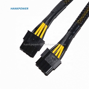 Cable de alimentación <span class=keywords><strong>PCI</strong></span> <span class=keywords><strong>Express</strong></span> para GPU PCIE <span class=keywords><strong>Y</strong></span>-splitter, Cable de extensión trenzado de 8 pines hembra a Dual 2X 8 (6 + 2) macho, 20cm - Product Image 5