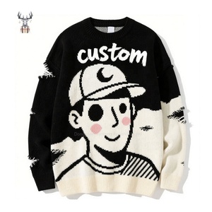 Suéteres <span class=keywords><strong>de</strong></span> Punto Jacquard Casuales <span class=keywords><strong>de</strong></span> Invierno para <span class=keywords><strong>Hombre</strong></span>, <span class=keywords><strong>Cuello</strong></span> Redondo, Manga Larga, 100% Algodón, <span class=keywords><strong>de</strong></span> Alta Calidad, Personalizados por Nanteng - Product Image 1