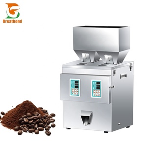 เครื่องบรรจุแบบสองหัวสำหรับชั่งและบรรจุอาหารปรุงรส ขนม น้ำตาล เครื่องเทศ เกลือ ชา กาแฟ ขนาด 100 กรัม ขายส่งจากโรงงาน - Product Image 1