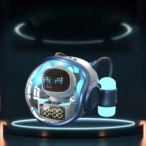Astronaut Design Multi-Function Smart Bluetooth Speaker Clock Alarm Night Light With FM Radio TF Card