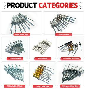 مسامير برشام ألومنيوم (عمياء) من المصنع، مسدس برشام تمديد 1/8 × 1/2 بوصة، برشام مقبب مطلي بكميات كبيرة للاستخدام الصناعي - Product Image 4