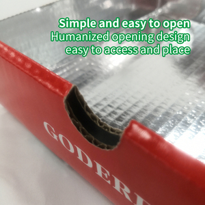 14-дюймовая смазкостойкая коробка для пиццы | Безопасная для микроволновой печи и морозильной камеры | Индивидуальная печать логотипа - Product Image 3