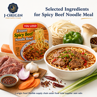 Mie Daging Sapi Beku Pedas 350g Siap Panaskan di Microwave, Makanan Praktis untuk Retail & Private Label