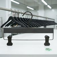 Verstellbare Clips Hosenbügel Rutschfester Rockbügel Platzsparender Schrank-Organizer Kleiderschrank-Aufbewahrung Robuster Kleiderbügel
