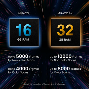 Revopoint MIRACO Pro Handheld Wireless 0.02mm Precision Standalone 3D Scanner Sale for Small Large Industrial Objects Scanner - Product Image 5