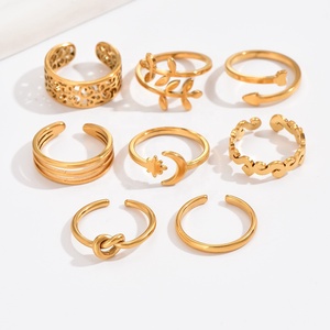 Venta al por mayor equipado Acero inoxidable plata oro diamante joyería de moda fina anillos del dedo del pie impermeable para mujeres pies Piercing joyería - Product Image 3