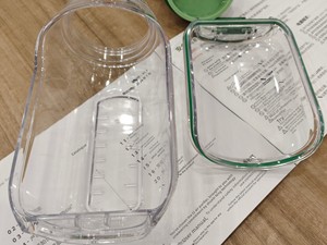 Conteneur de stockage alimentaire transparent avec <span class=keywords><strong>couvercle</strong></span> à vis, conception détachable, pour salade en couches verticales, avec logo personnalisé - Product Image 5