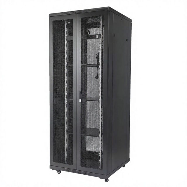 Custom Size 18U 22U 32U 42U Standing Server Cabinet 19" Network Rack Black Steel Enclosure for Data Center Infrastructure