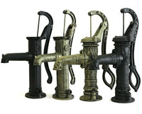 Pompe pour puits d'eau, pressoir à main, jardin agricole, fonte antique, vintage