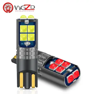 T10 W5W 3030 10SMD Car T10 LED 194 168 Wedge Replacement Reverse Instrument Panel Lamp White Blue Bulbs For Clearance Lights