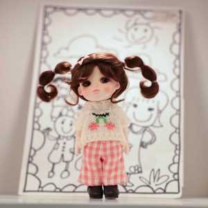 15cm nouveau à la mode mignon bleu tout en céramique épingle à cheveux doux dessin animé BJD poupée <span class=keywords><strong>fille</strong></span> <span class=keywords><strong>jouet</strong></span> ornement haut de gamme <span class=keywords><strong>jouet</strong></span> en plastique pour les Festivals - Product Image 4