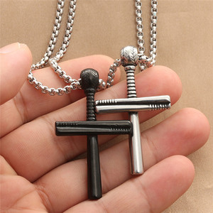 Stainless Steel <b>Cross</b> Pendant Necklace Men's Geometric Punk Style Jewelry 280464 - Product Image 3