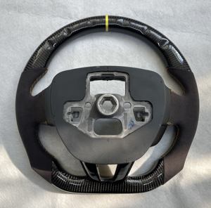 Volant <span class=keywords><strong>sport</strong></span> à 3 branches en fibre de carbone véritable et cuir Nappa, personnalisé pour Focus <span class=keywords><strong>Fiesta</strong></span> Mk7 ST Mk8 Mk4 <span class=keywords><strong>Mk3</strong></span> Mk2 - Product Image 6