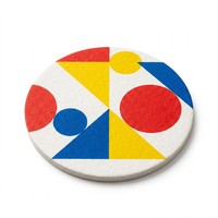 Sous-verres en papier à motifs géométriques colorés, imprimés sur mesure, modernes et absorbants, ensemble de tapis à boissons