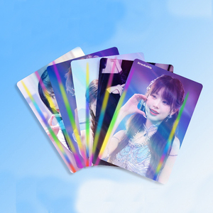 Tùy Chỉnh Màu Sắc Lá Nghệ Thuật In Ấn 3D Dạng Thấu Kính Anime Postcardsthank Bạn Nổi Cá Nhân Bưu thiếp Holographic Photocard - Product Image 5