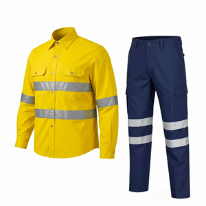Vêtements de travail réfléchissants et durables Hivis, vêtements de ferme, chemise et pantalon - Product Image 3