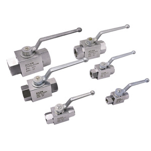 Vannes à bille hydrauliques en acier au carbone YJZQ-J08N et YJZQ-J10W, vannes à bille haute pression KHB-G1/4 et KHB-G1' - Product Image 1