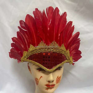 Kepala <span class=keywords><strong>Indian</strong></span> warna-warni hiasan kepala kinerja Hari anak-anak pesta Halloween alat peraga hiasan kepala bulu kustom - Product Image 3