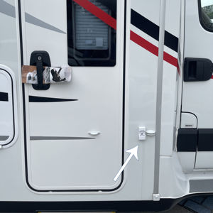 AGE Quality Caravan RV LimiterSemi-circulaire Porte à ventouse Carte de porte anti-collision Tampon de porte en acier inoxydable - Product Image 2