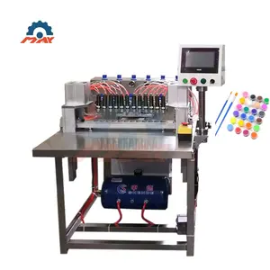 acrylic paint filling machine / semi-auto 12 solid watercolor paint pot filling sealer / children digital paint filler by volume