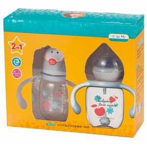 PINKAH Gourde d'apprentissage 3D Hérisson 210 ml (7oz) en PPSU sans BPA pour enfants, avec couvercles à paille 2-en-1 et poignée - Product Image 6