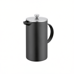 Cilio Aida Coffee <b>Maker</b> 8 Cups Dripper Stainless Steel Lid Matte Black Finish - Product Image 2