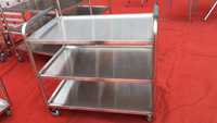 Harga Grosir Pabrik Jasonlon SS201 Keranjang Sajian 2 Tingkat Bahan Stainless Steel untuk Hotel, Restoran, dan Dapur