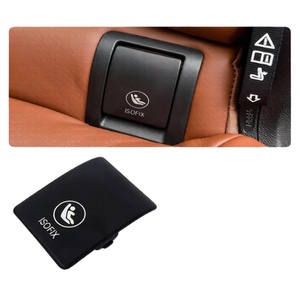 Cache-couvercle <span class=keywords><strong>ISOFIX</strong></span> pour siège enfant compatible BMW X7 G07 2019-2026, garniture d'ancrage de siège arrière noir beige - Product Image 6