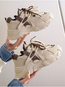 Nouvelle Arrivée Baskets Chunky Unisexe Décontractées en Maille Respirante Confortables à Semelle Épaisse Chaussures de Sport Tendance pour Toutes Saisons - Product Image 6