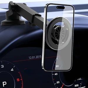 Magnetic Phone <b>Holder</b> Suction <b>Cup</b> Dashboard Mount Wireless Fast Charging <b>Car</b> Navigation <b>Holder</b> - Product Image 1