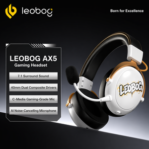 Auriculares Inalámbricos para Juegos LEOBOG <span class=keywords><strong>AX3</strong></span> con Bluetooth, Tri-Modo, Cancelación de Ruido AI, Tarjeta de Sonido C-Media - Product Image 2