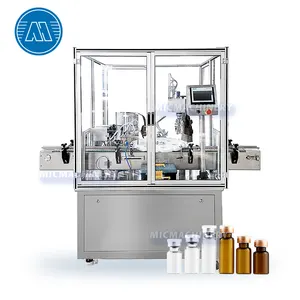 Hochpräzise automatische Sirup-orale-Flüssigkeits-Schnellproduktionslinie Fläschchen-Abfüllmaschine Verschlussmaschine