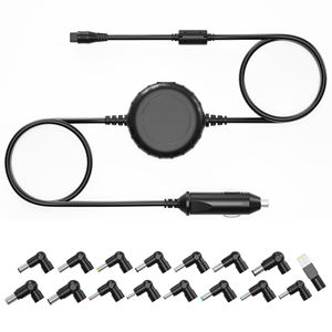 อะแดปเตอร์จ่ายไฟสำหรับแล็ปท็อปอเนกประสงค์ 100W พร้อมที่ชาร์จในรถยนต์ ป้องกัน OTP รับประกัน 2 ปี 5V 2.1A USB สายยาว 6 ฟุต สำหรับโทรศัพท์มือถือ - Product Image 1