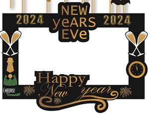Nuovi Trend 2024: Accessori per Foto Booth per Festa di Capodanno con Cornice Fotografica - Product Image 2
