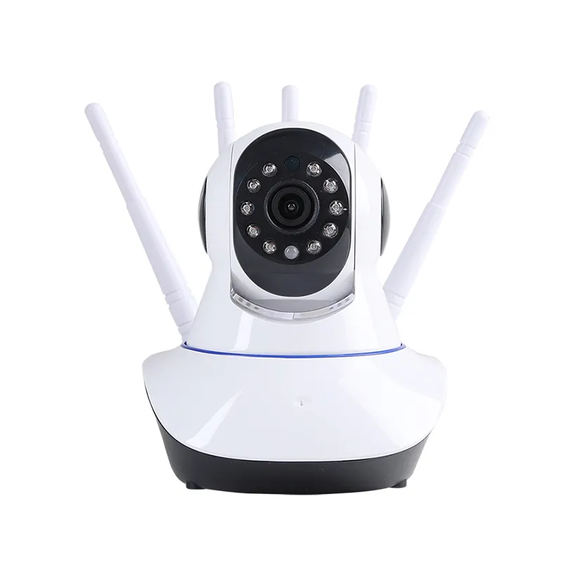 Mini caméra de surveillance WIFI 360 degrés HD vision nocturne, machine à tête vibrante sans fil à distance 1080P