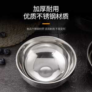 Stainless Steel Bowl Double Walled Thickened Heat Insulating Soup Bowl For Home Child Adult Use - Product Image 3