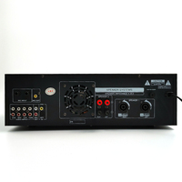 Système de sonorisation karaoké 500W 2 canaux avec DSP, microphone, télécommande et amplificateur HiFi en métal pour la maison