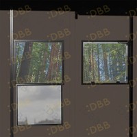 Plateforme de chasse surélevée 5ft 10ft avec cadre en alliage d'aluminium, tour de chasse robuste pour 2,3 personnes avec main courante pour la chasse au cerf